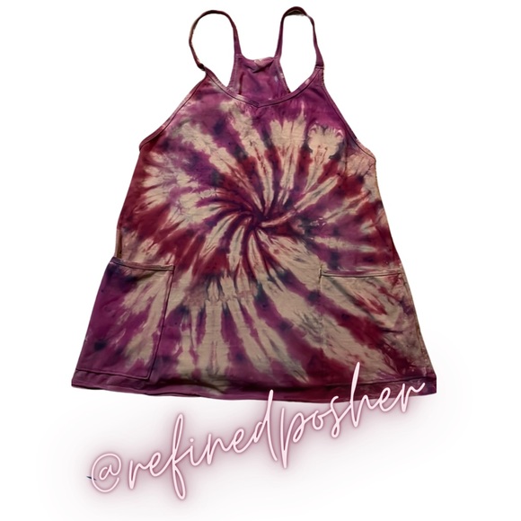 Free People Movement Hot Shot Mini Dress size XS NEW Mocha Tie Dye - Picture 3 of 6
